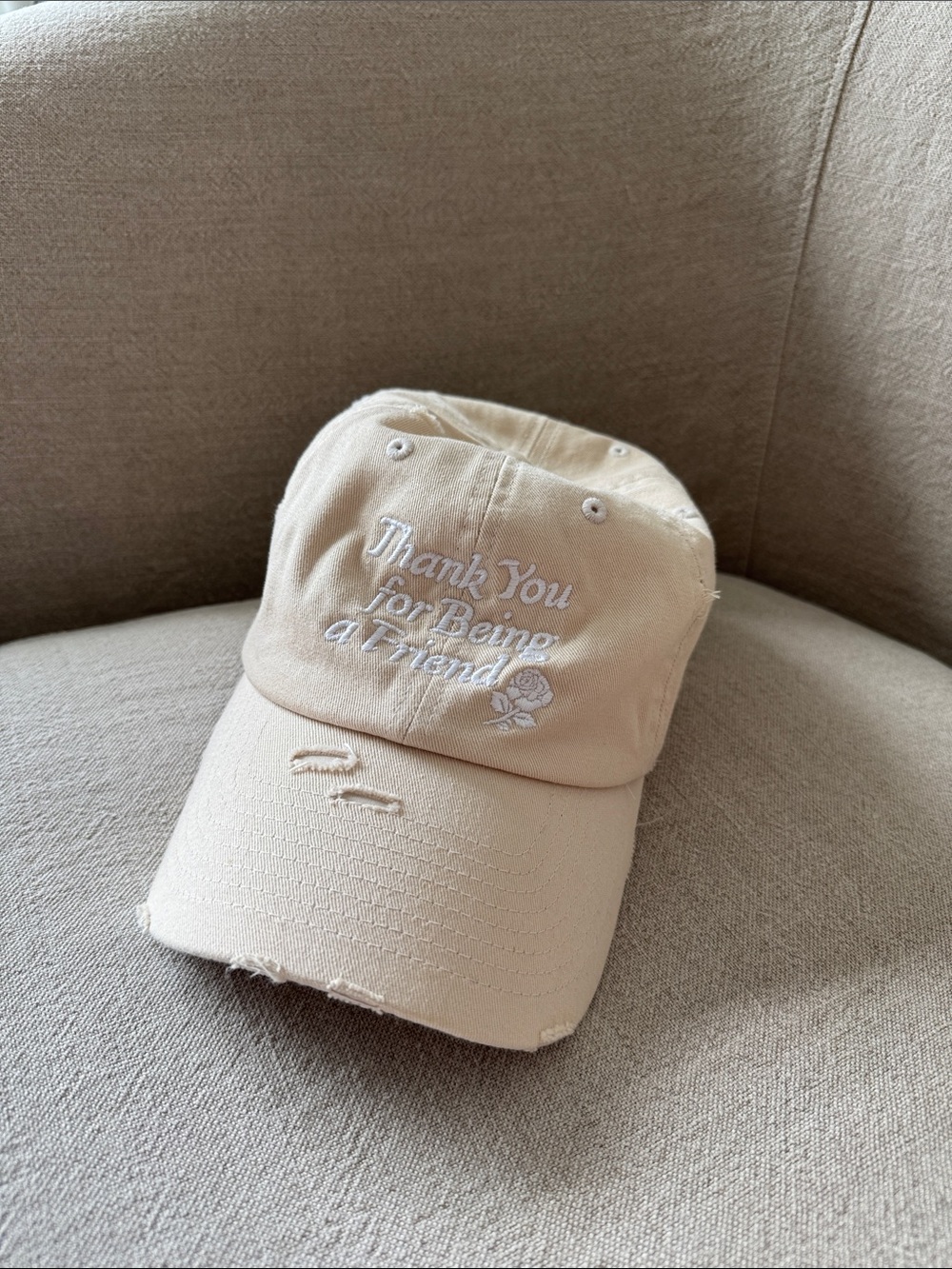 Girl Tribe Thank You for Being a Friend Distressed Hat